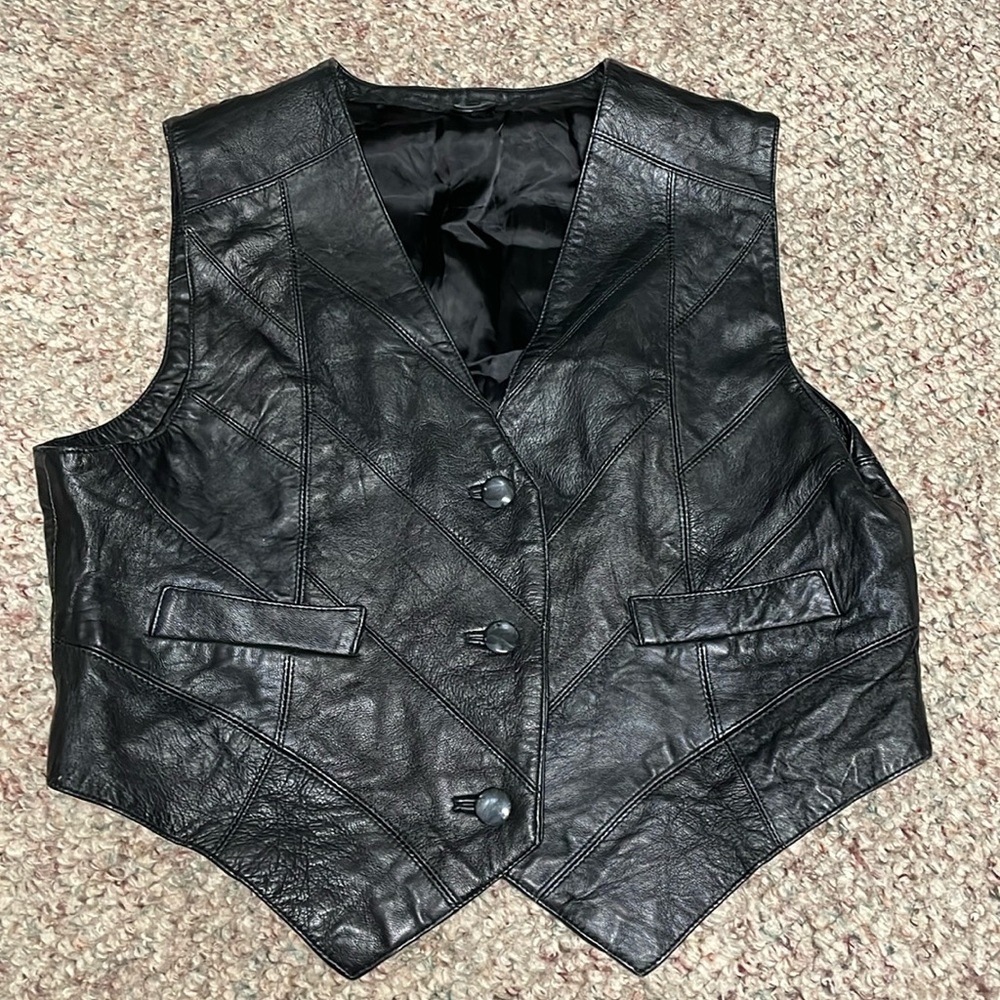 Vintage leather vest
